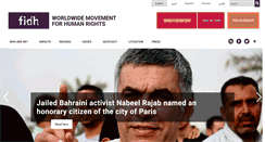 Desktop Screenshot of fidh.org